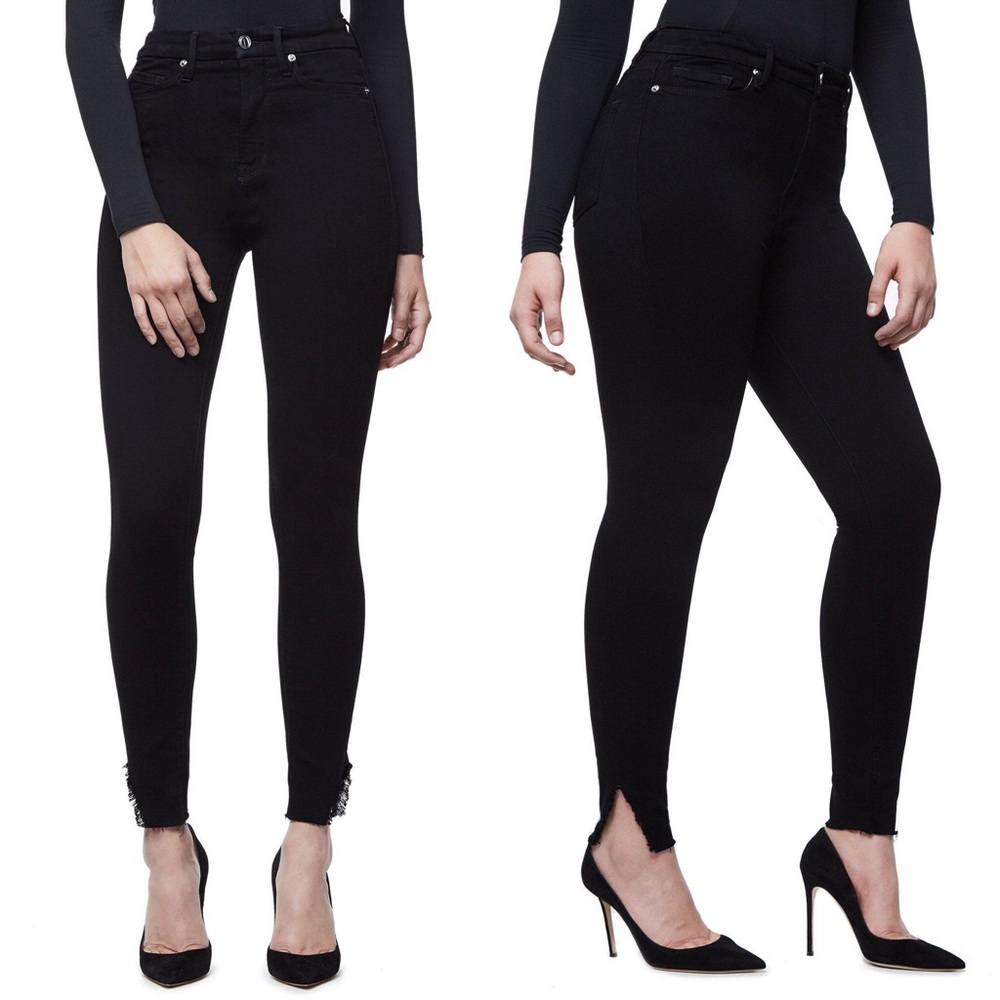 Good American • Good Waist High Rise Jeans Black